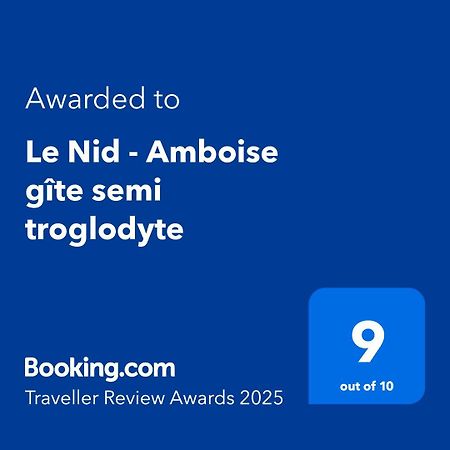 Le Nid - Amboise Gite Semi Troglodyte Exteriör bild
